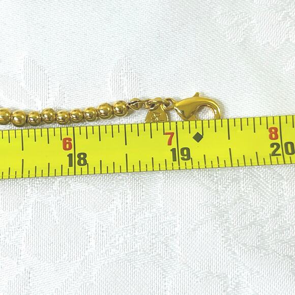 Vtg Joan Rivers Necklace 19" Blue Green Turquoise Bib Classic Collection - Picture 9 of 9